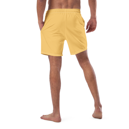 Michigan Upper Peninsula Men's Swim Trunks (w/ UP USA Flag ) | Citrine