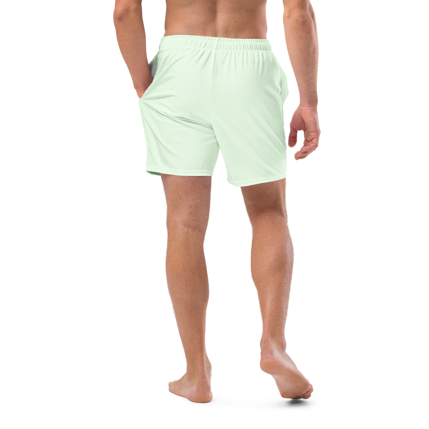 Michigan Upper Peninsula Men's Swim Trunks (w/ UP USA Flag ) | Dew Green