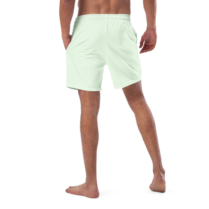 Michigan Upper Peninsula Men's Swim Trunks (w/ UP USA Flag ) | Dew Green