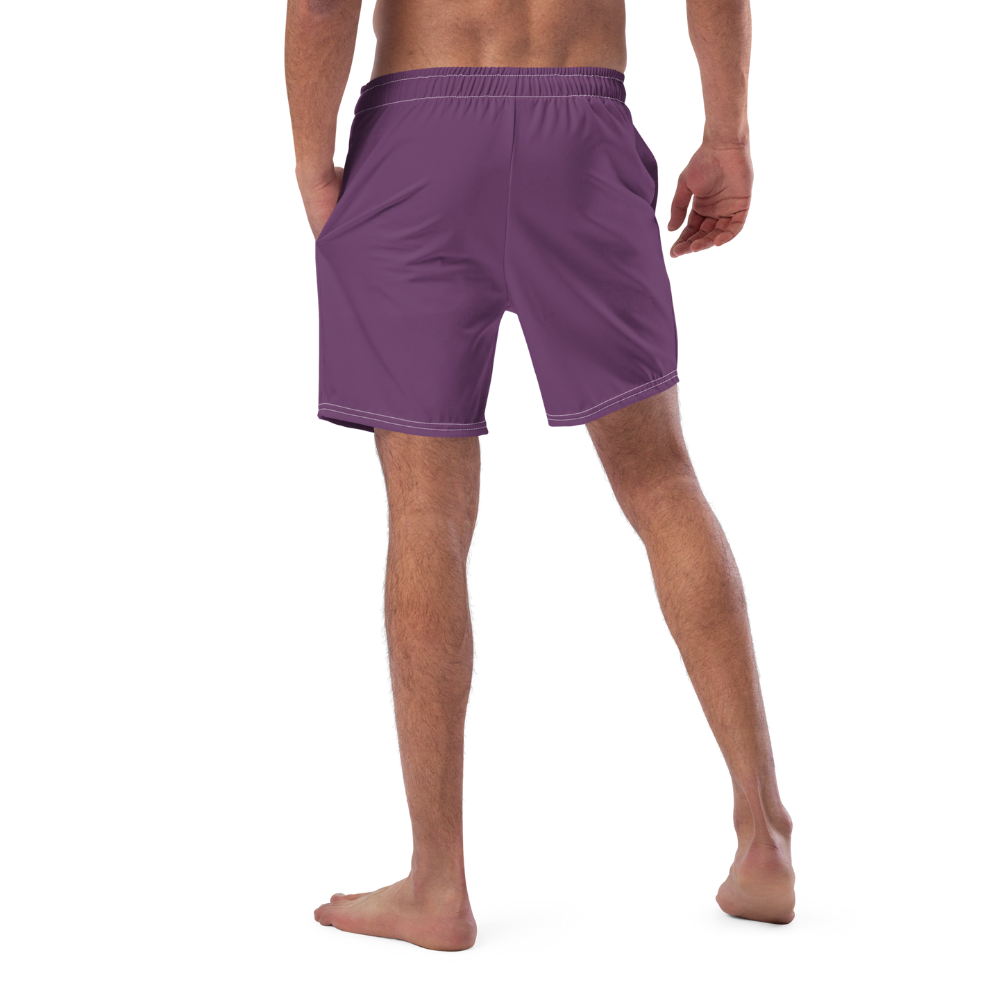 Michigan Upper Peninsula Men's Swim Trunks (w/ UP USA Flag ) | Plum