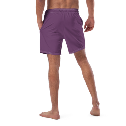 Michigan Upper Peninsula Men's Swim Trunks (w/ UP USA Flag ) | Plum