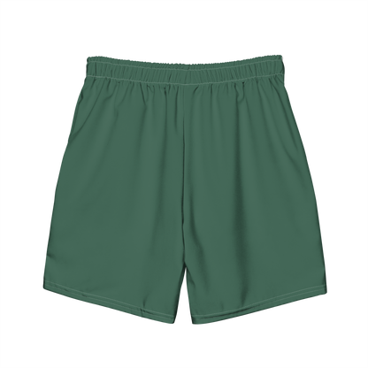 Michigan Upper Peninsula Men's Swim Trunks (w/ UP USA Flag ) | Ginger Ale Green