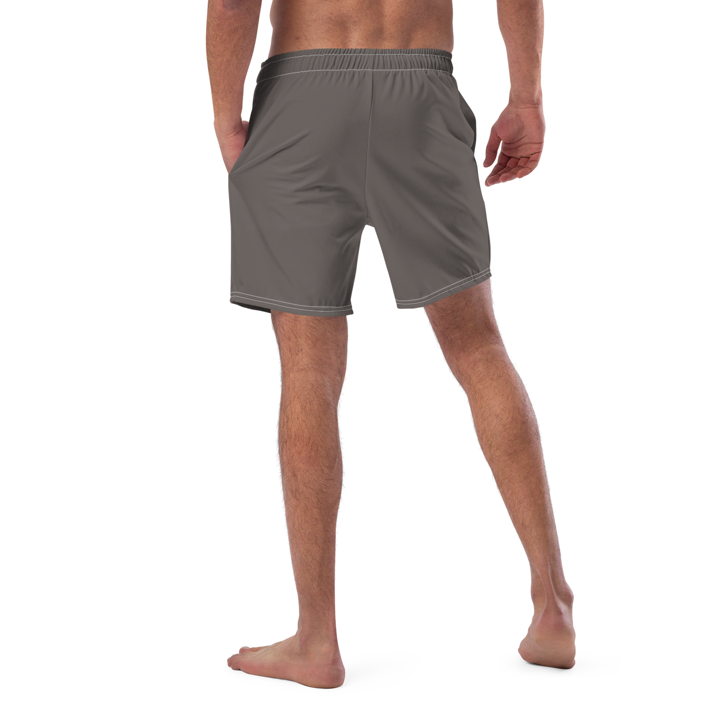 Michigan Upper Peninsula Men's Swim Trunks (w/ UP USA Flag ) | Warren Tank Grey