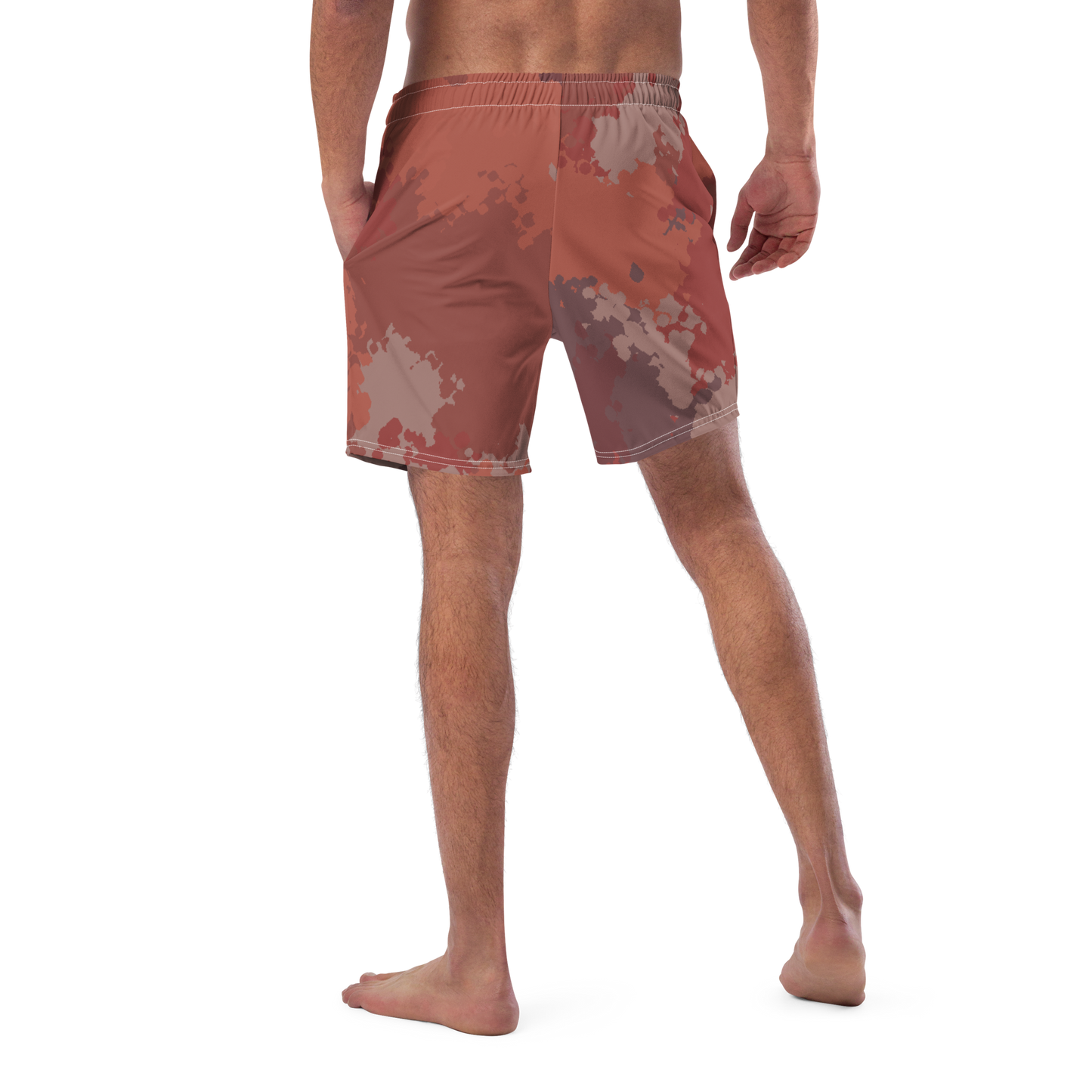 Michigan Upper Peninsula Men's Swim Trunks (w/ UP Outline) | Ore Dock Camo