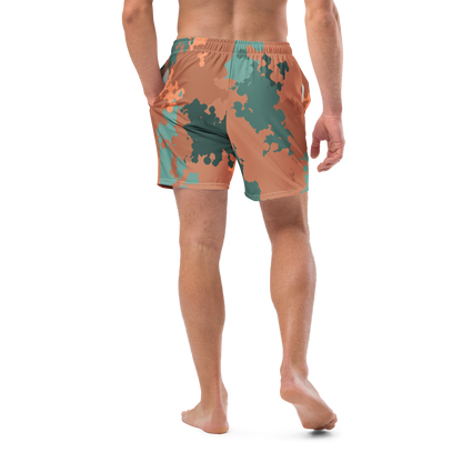 Michigan Upper Peninsula Men's Swim Trunks (w/ UP Outline) | Copper Country Camo