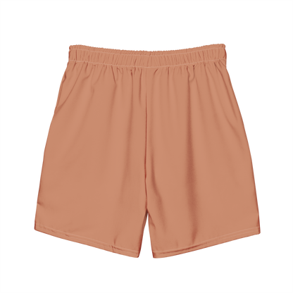 Michigan Upper Peninsula Men's Swim Trunks (w/ UP Outline) | Copper Color