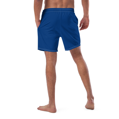 Michigan Upper Peninsula Men's Swim Trunks (w/ UP Outline) | Dearborn Blue