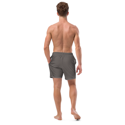 Michigan Upper Peninsula Men's Swim Trunks (w/ UP Outline ) | Warren Tank Grey