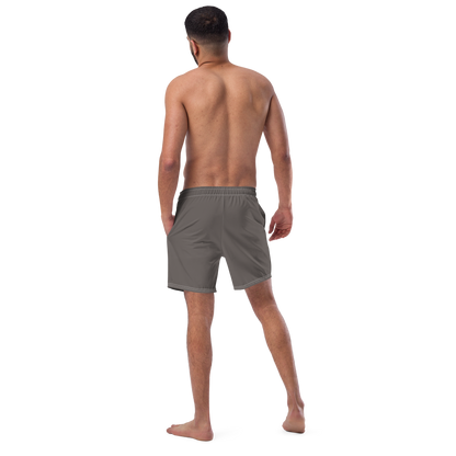 Michigan Upper Peninsula Men's Swim Trunks (w/ UP Outline ) | Warren Tank Grey