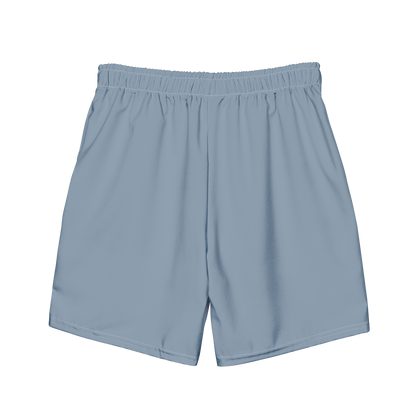 Michigan Upper Peninsula Men's Swim Trunks (w/ UP Outline ) | B-24 Grey