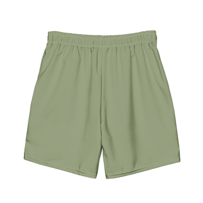 Michigan Upper Peninsula Men's Swim Trunks (w/ UP Outline ) | Beachgrass Green