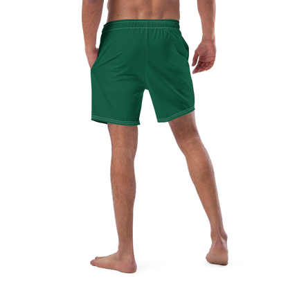 Michigan Upper Peninsula Men's Swim Trunks (w/ UP Outline ) | Superior Green