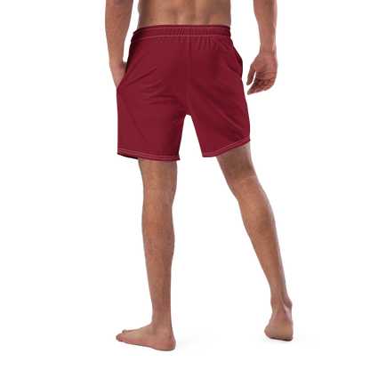 Michigan Upper Peninsula Men's Swim Trunks (w/ UP Outline ) | Burgundy