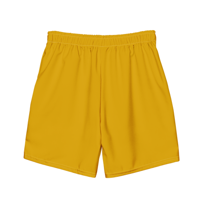 Michigan Upper Peninsula Men's Swim Trunks (w/ UP Outline ) | Gold