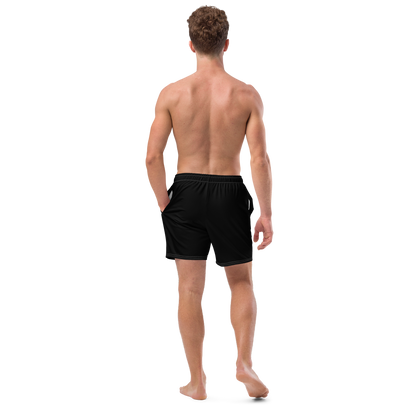 Michigan Upper Peninsula Men's Swim Trunks (w/ UP Outline ) | Black