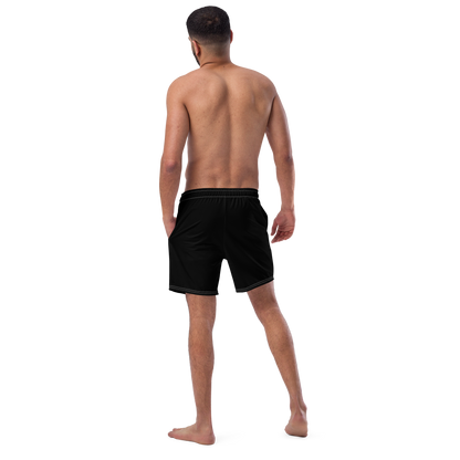 Michigan Upper Peninsula Men's Swim Trunks (w/ UP Outline ) | Black