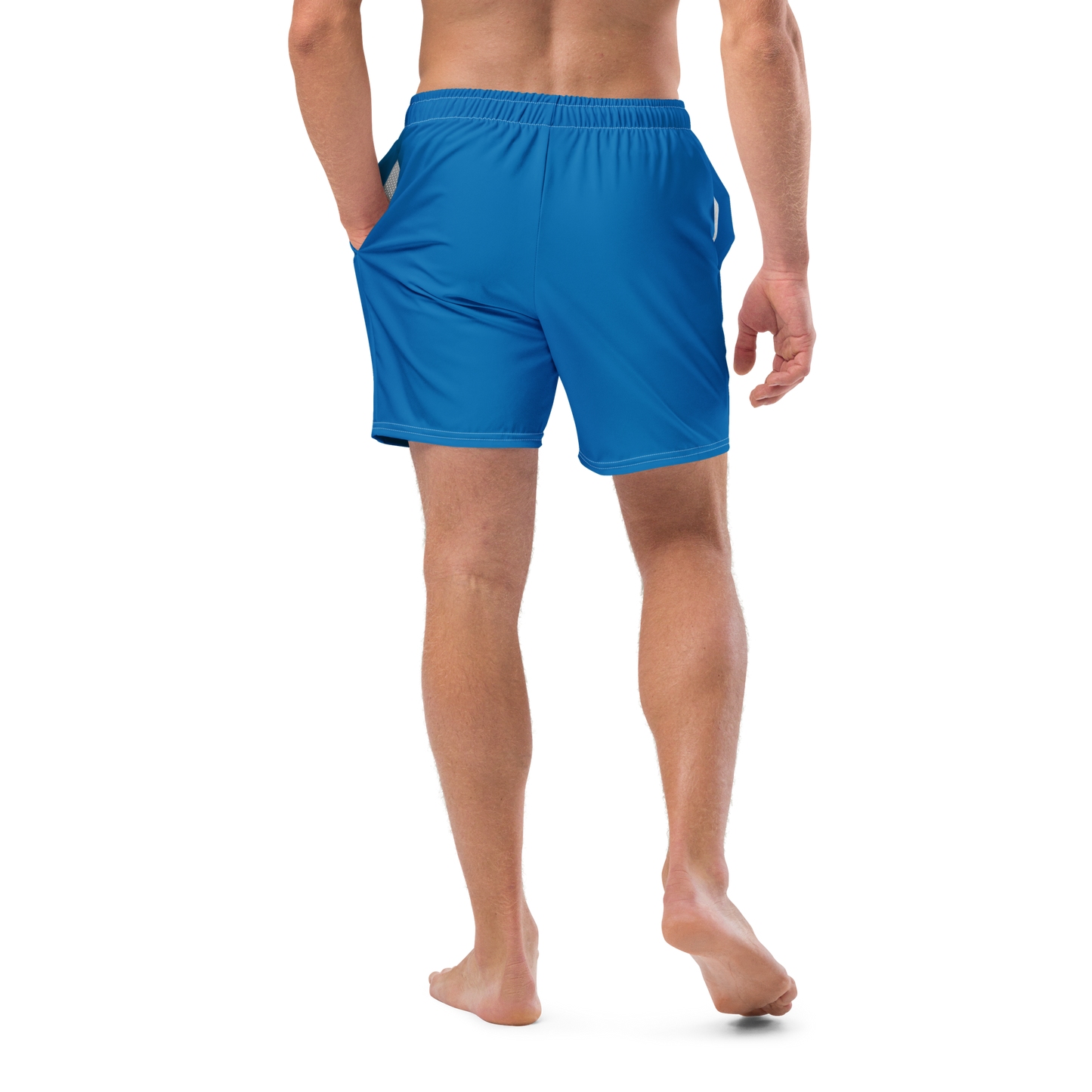 Michigan Upper Peninsula Men's Swim Trunks (w/ UP Outline ) | Azure