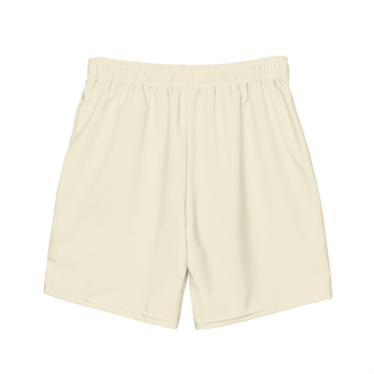 Michigan Upper Peninsula Men's Swim Trunks (w/ UP Outline ) | Ivory