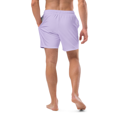 Michigan Upper Peninsula Men's Swim Trunks (w/ UP Outline ) | Lavender