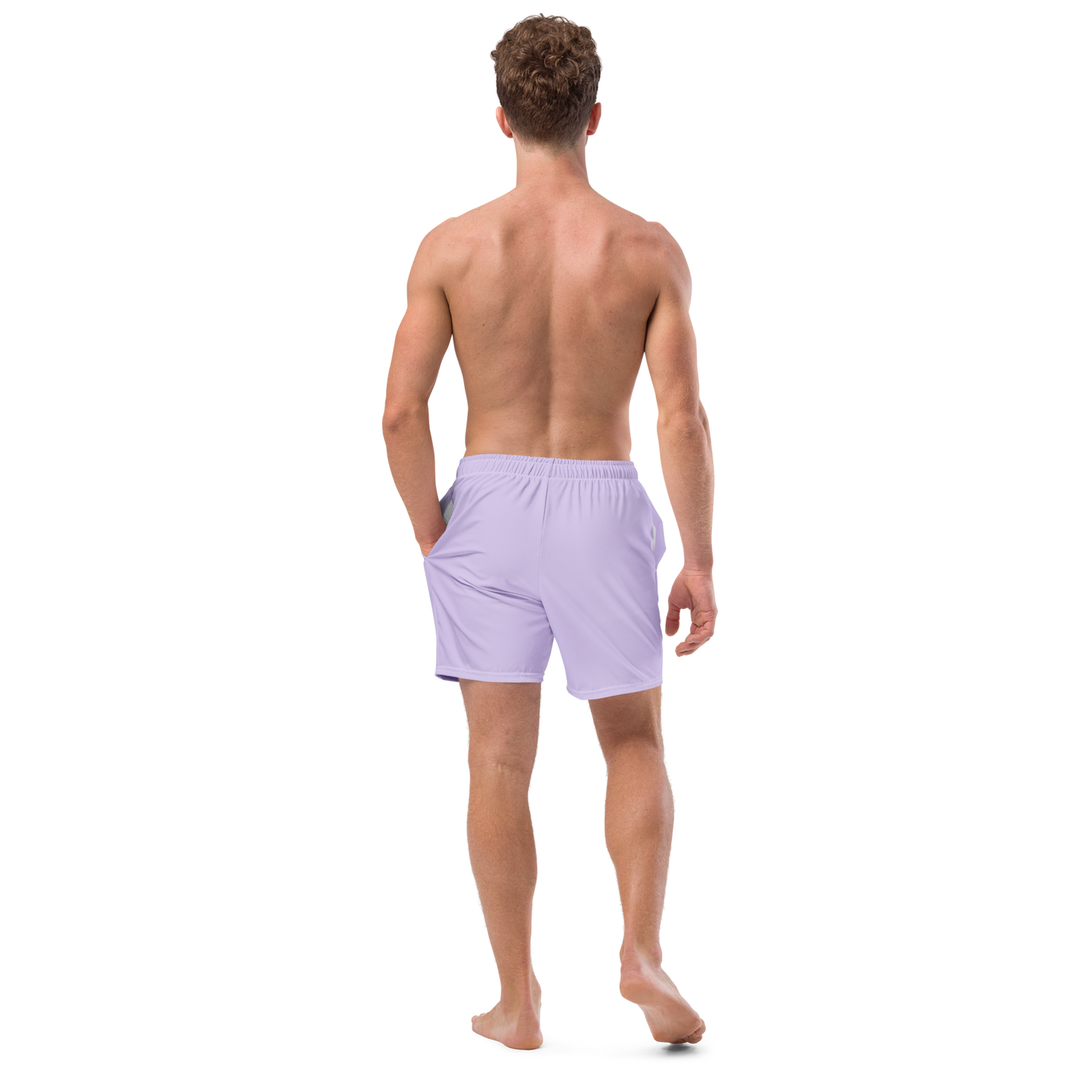 Michigan Upper Peninsula Men's Swim Trunks (w/ UP Outline ) | Lavender