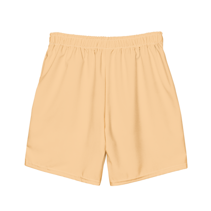 Michigan Upper Peninsula Men's Swim Trunks (w/ UP Outline) | Pale Apricot