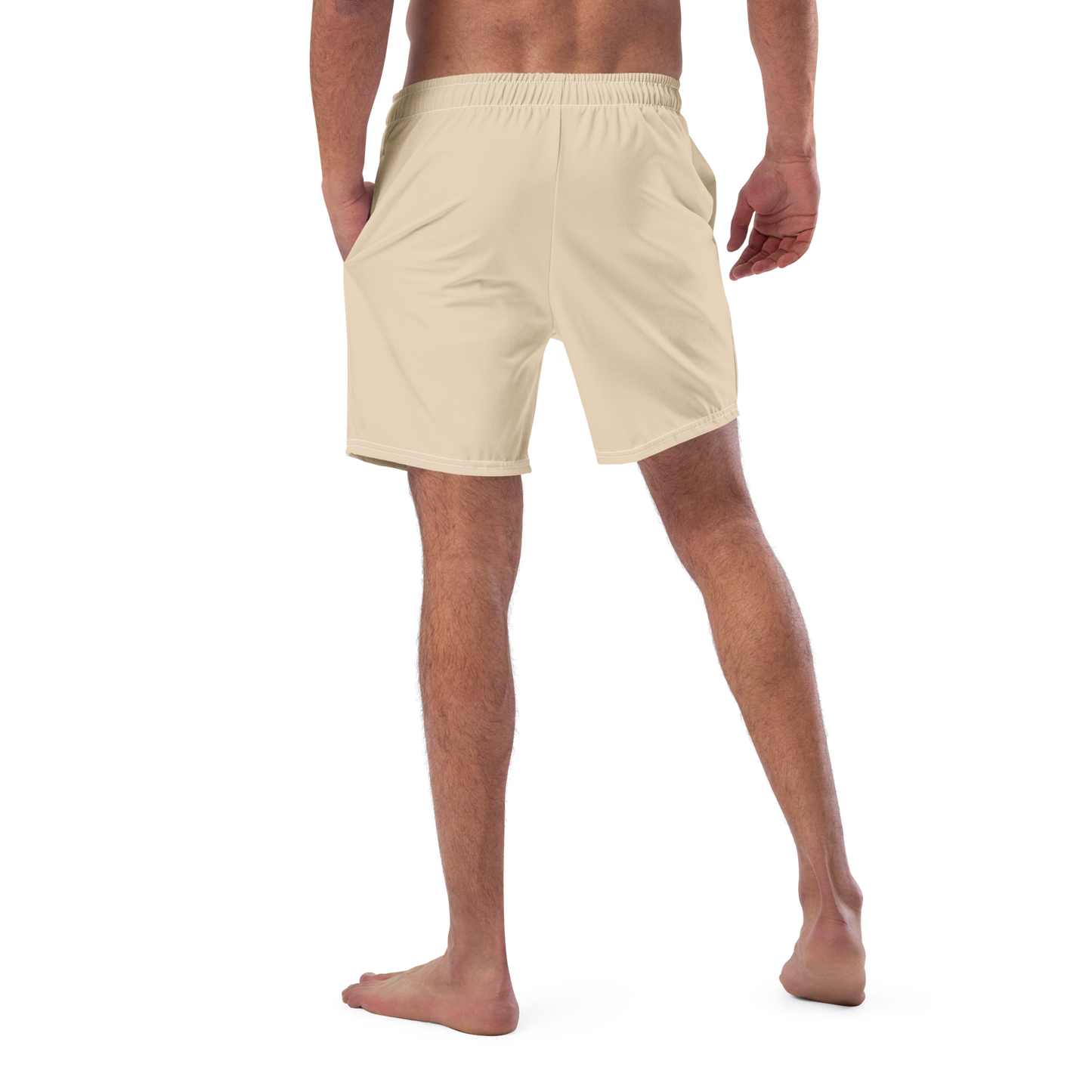 Michigan Upper Peninsula Men's Swim Trunks (w/ UP Outline) | Canvas Color