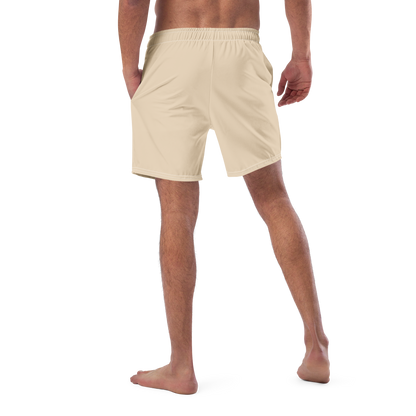 Michigan Upper Peninsula Men's Swim Trunks (w/ UP Outline) | Canvas Color