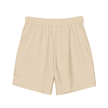 Michigan Upper Peninsula Men's Swim Trunks (w/ UP Outline) | Canvas Color