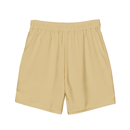 Michigan Upper Peninsula Men's Swim Trunks (w/ UP Outline) | Maple Color