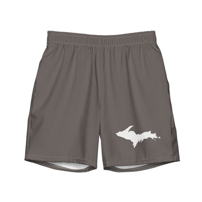 Michigan Upper Peninsula Men's Swim Trunks (w/ UP Outline) | Warren Tank Grey