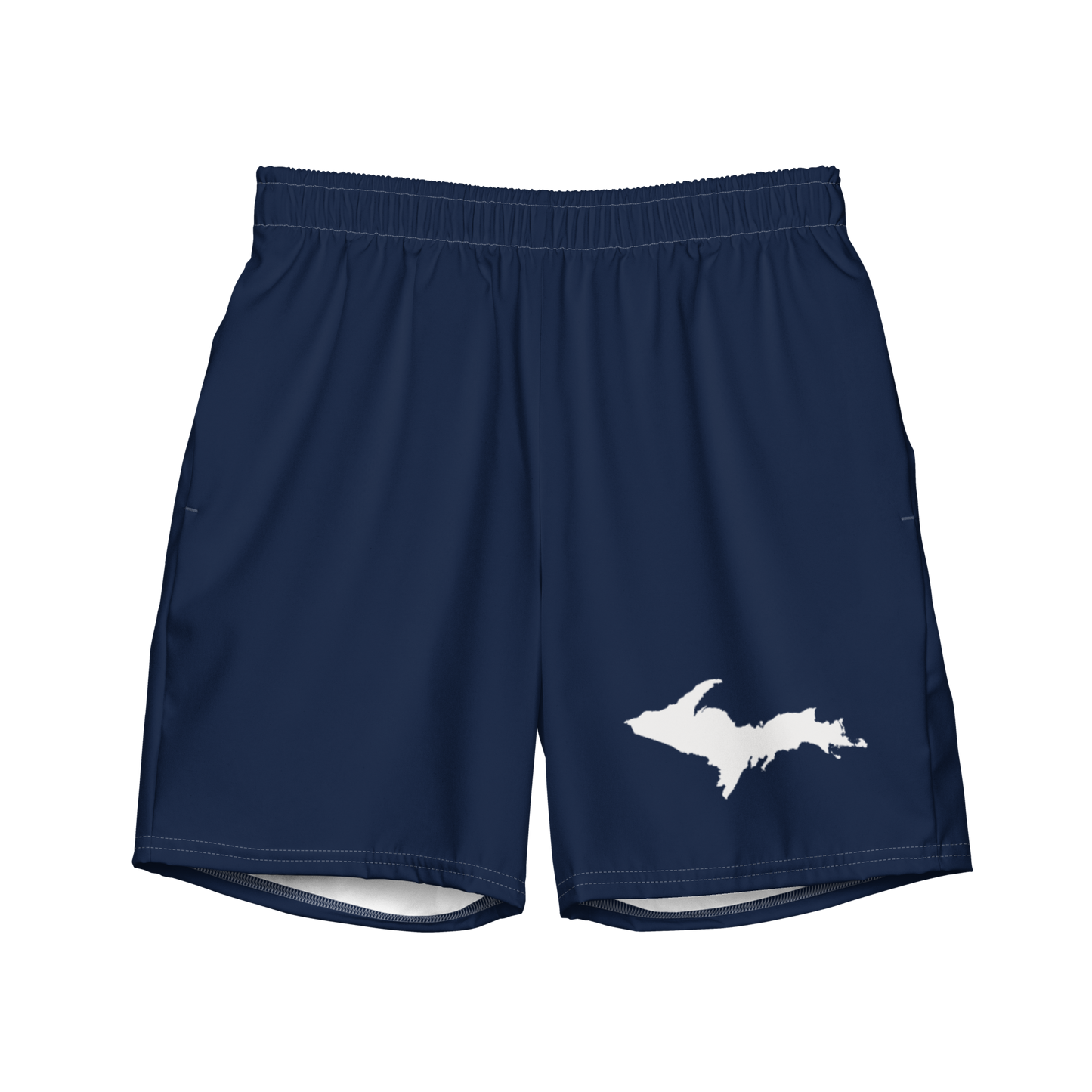 Michigan Upper Peninsula Men's Swim Trunks (w/ UP Outline ) | Navy