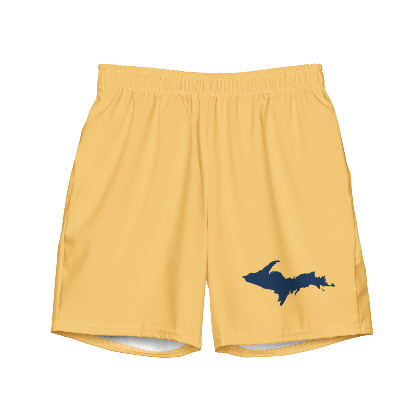 Michigan Upper Peninsula Men's Swim Trunks (w/ UP Outline ) | Citrine