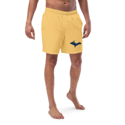 Michigan Upper Peninsula Men's Swim Trunks (w/ UP Outline ) | Citrine