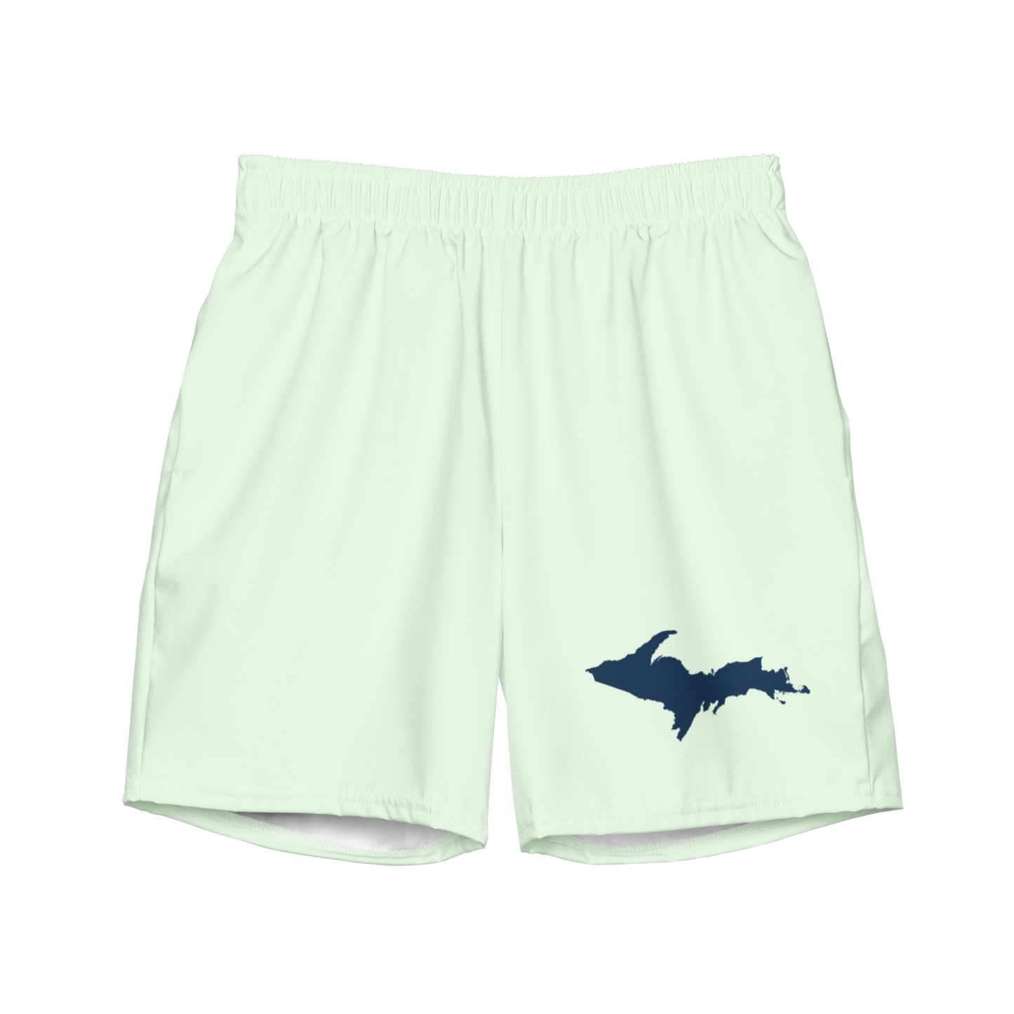 Michigan Upper Peninsula Men's Swim Trunks (w/ UP Outline ) | Dew Green