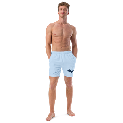 Michigan Upper Peninsula Men's Swim Trunks (w/ UP Outline) | Navy