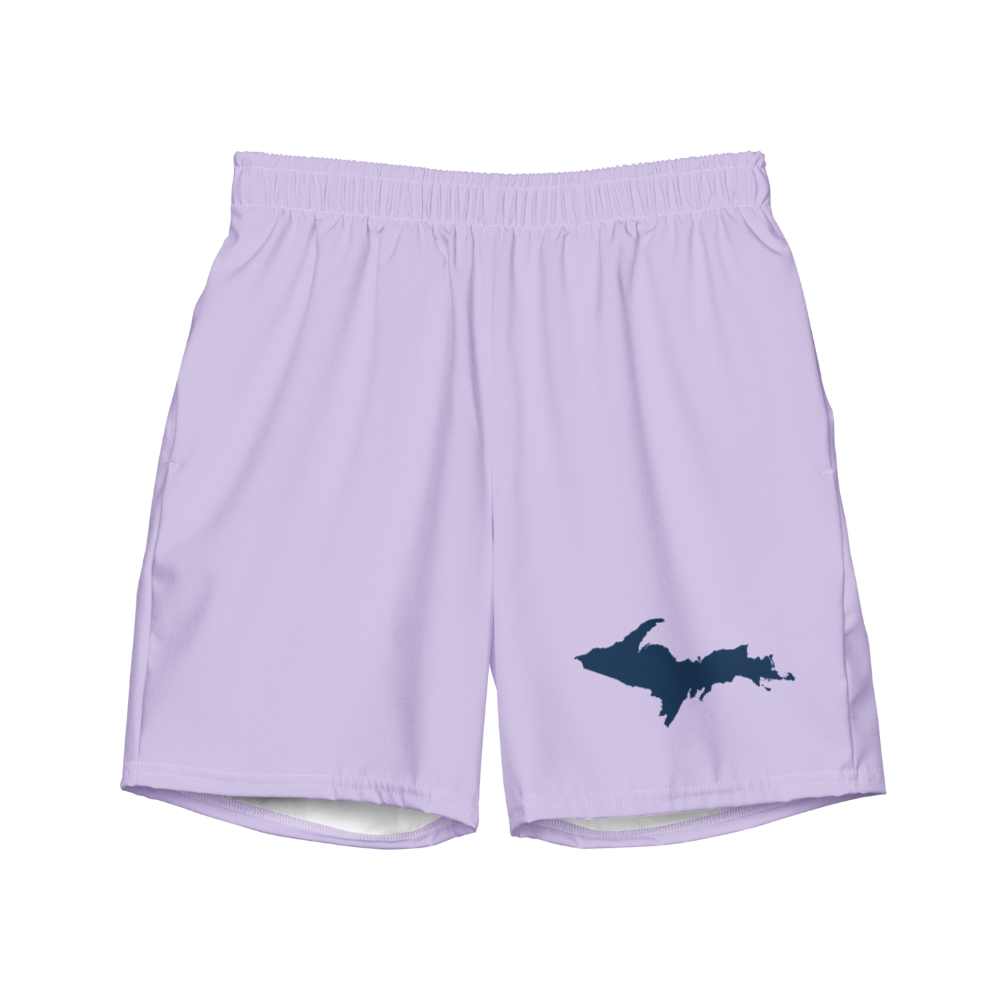 Michigan Upper Peninsula Men's Swim Trunks (w/ UP Outline ) | Lavender