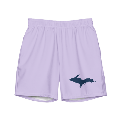 Michigan Upper Peninsula Men's Swim Trunks (w/ UP Outline ) | Lavender