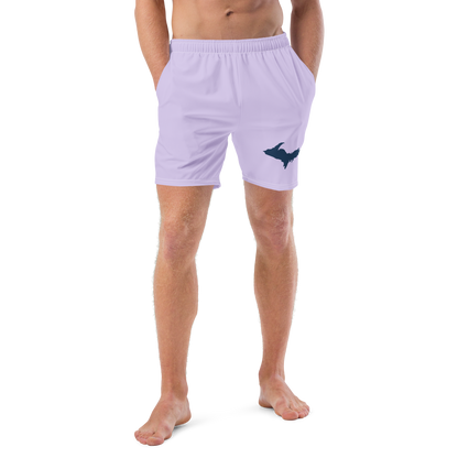 Michigan Upper Peninsula Men's Swim Trunks (w/ UP Outline ) | Lavender