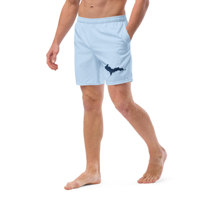 Michigan Upper Peninsula Men's Swim Trunks (w/ UP Outline) | Navy