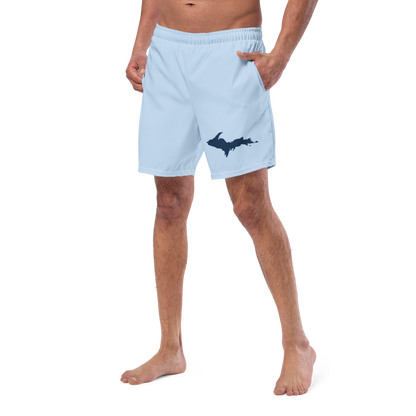 Michigan Upper Peninsula Men's Swim Trunks (w/ UP Outline) | Navy