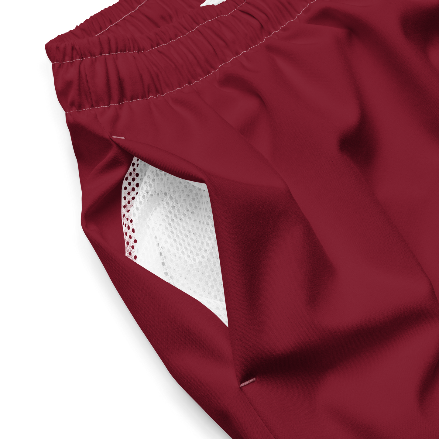 Michigan Upper Peninsula Men's Swim Trunks (w/ UP Outline ) | Burgundy