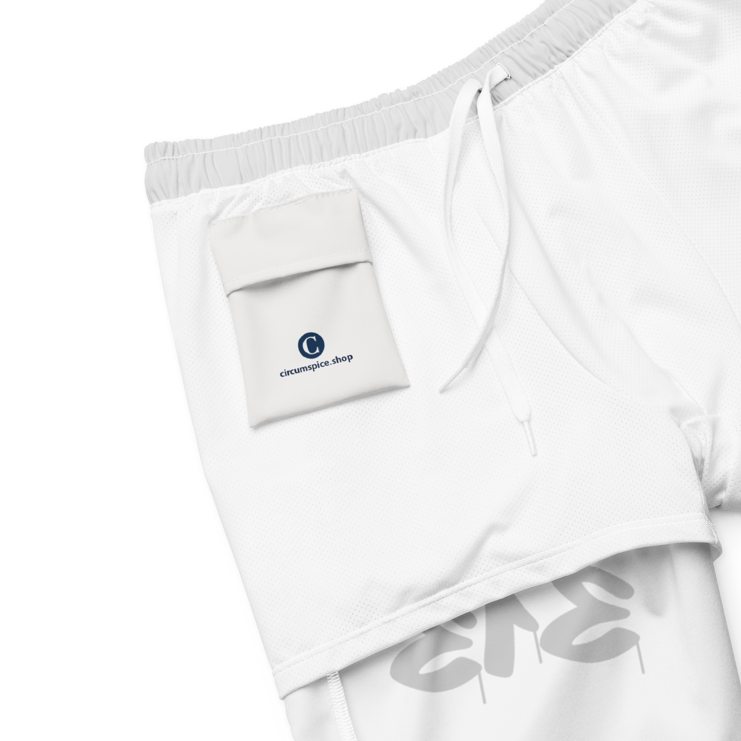 Detroit '313' Men's Swim Trunks | Birch Bark White