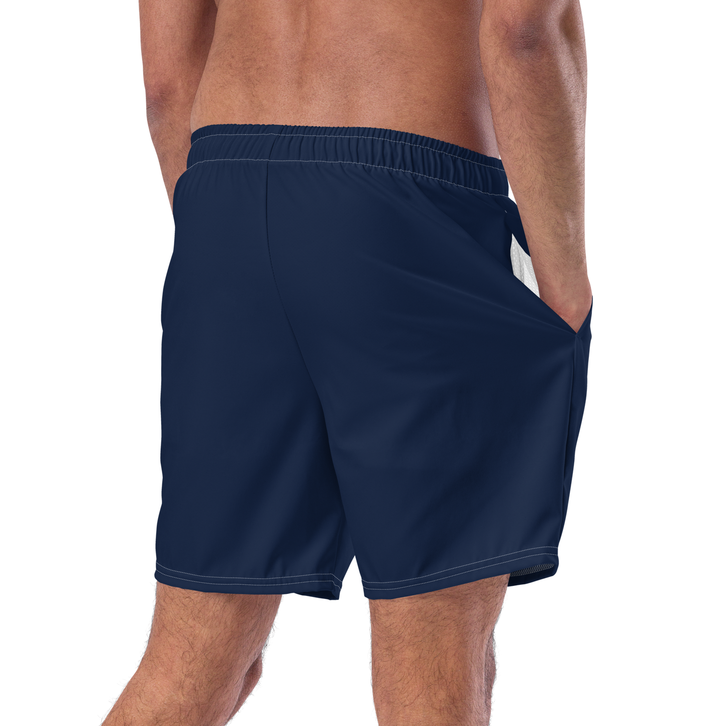 Michigan Upper Peninsula Men's Swim Trunks (w/ UP USA Flag ) | Men's - Navy