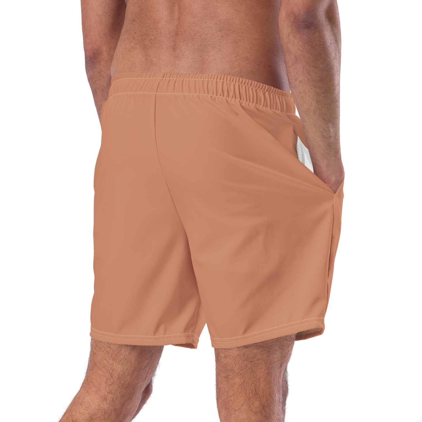 Michigan Upper Peninsula Men's Swim Trunks (w/ UP USA Flag ) | Copper Color