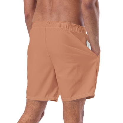 Michigan Upper Peninsula Men's Swim Trunks (w/ UP USA Flag ) | Copper Color