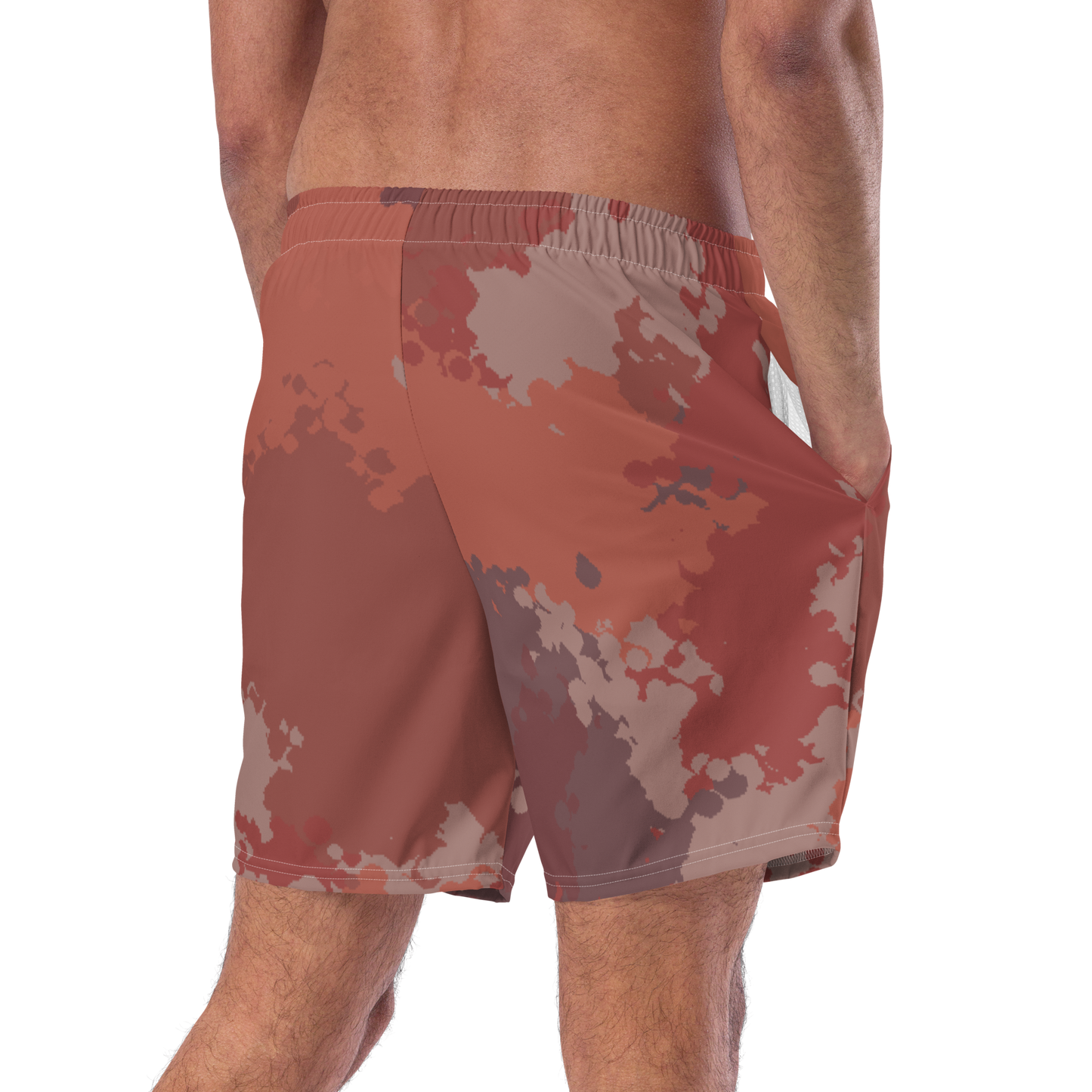 Michigan Upper Peninsula Men's Swim Trunks (w/ UP USA Flag ) | Ore Dock Camo