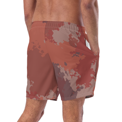 Michigan Upper Peninsula Men's Swim Trunks (w/ UP USA Flag ) | Ore Dock Camo