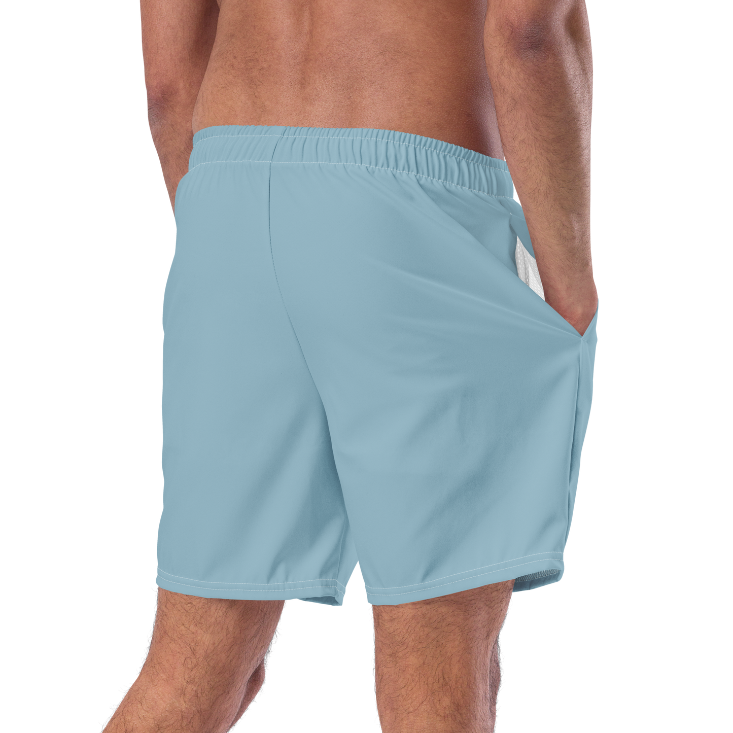 Michigan Upper Peninsula Men's Swim Trunks (w/ UP USA Flag ) | Opal Blue