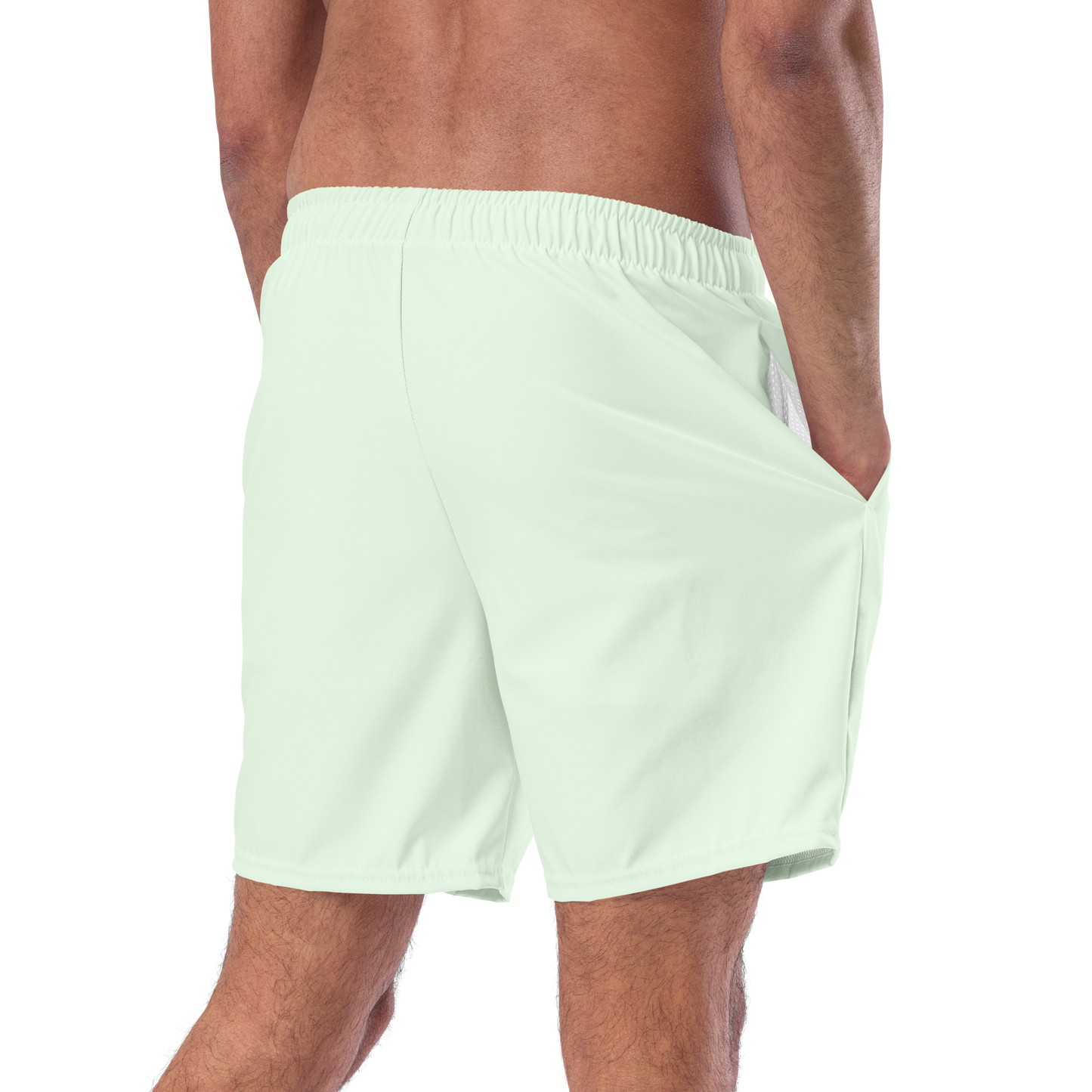 Michigan Upper Peninsula Men's Swim Trunks (w/ UP USA Flag ) | Dew Green