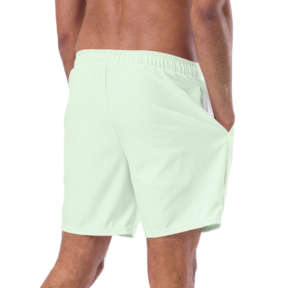 Michigan Upper Peninsula Men's Swim Trunks (w/ UP USA Flag ) | Dew Green